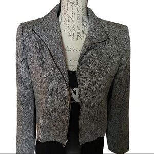 VTG Soiree Crop Jacket Herring Bone